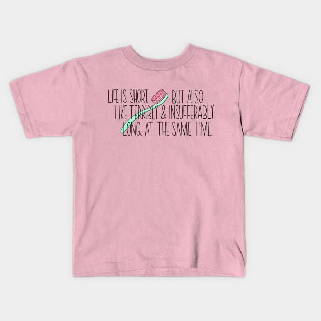 Be a toothbrush. Kids T-Shirt by alexhefe